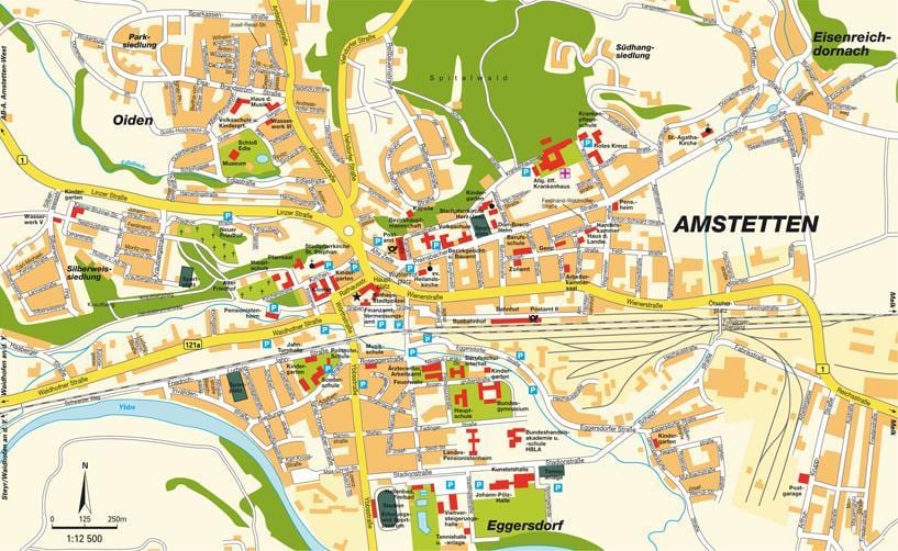 harta amstetten austria