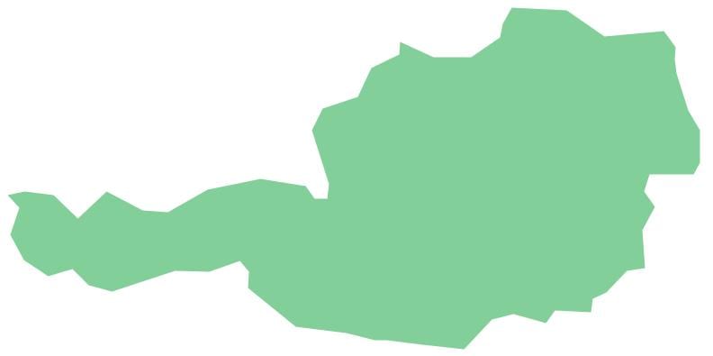 austria vector hartă