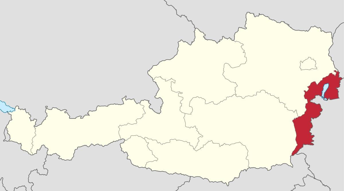 harta burgenland, austria