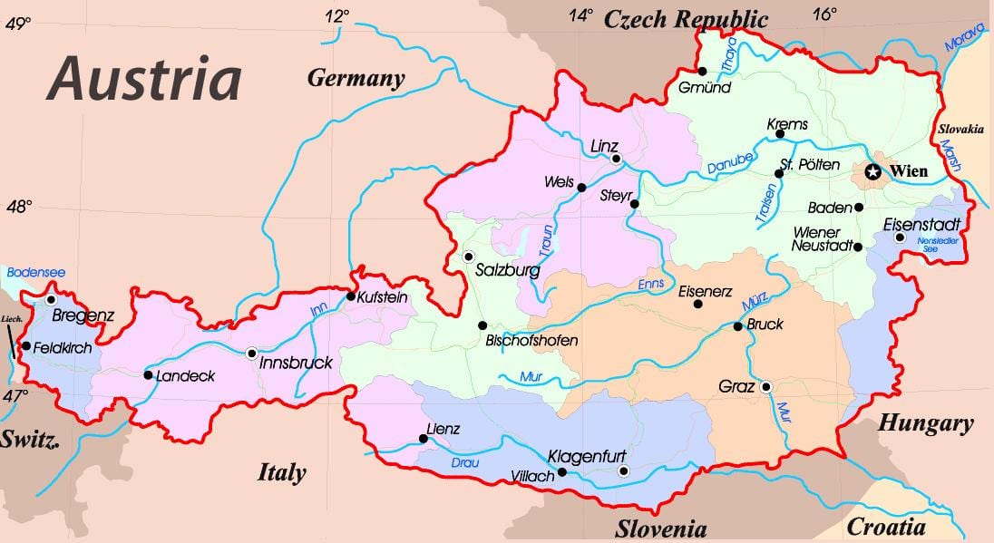 harta eisenstadt austria