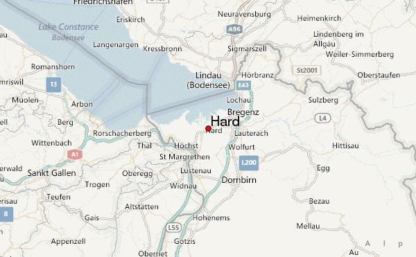 harta de greu austria