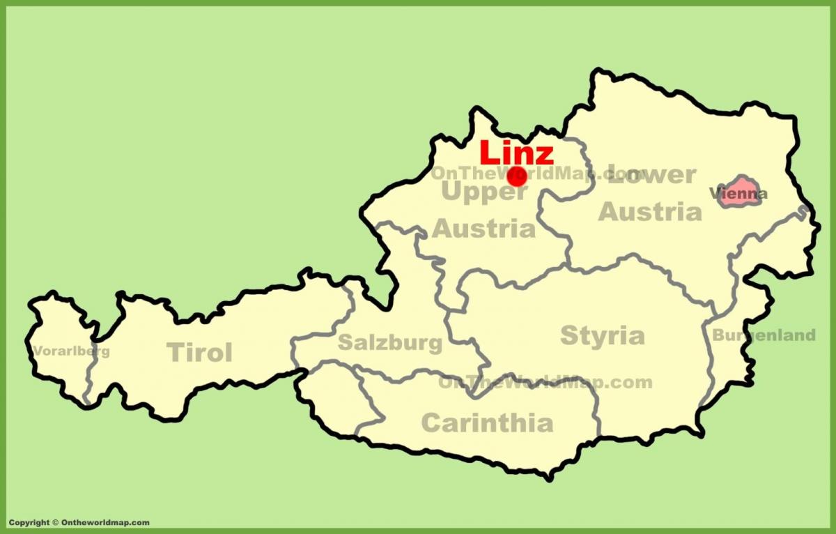 hartă linz austria