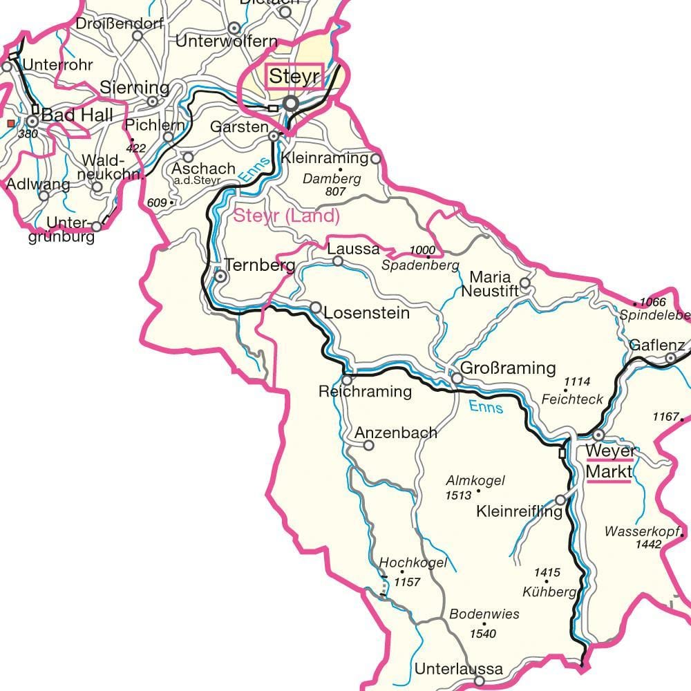 harta steyr austria