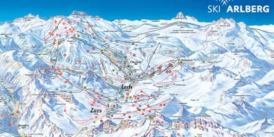 Harta arlberg, austria