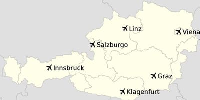 Aeroporturi din austria hartă