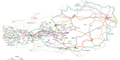 Harta austria obiective turistice