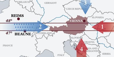 Harta austria climatice