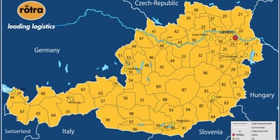 Harta austria cod poștal 