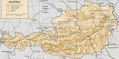 Austria hartă