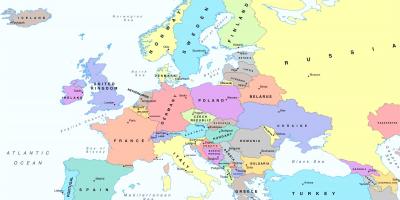 Harta europei arată austria