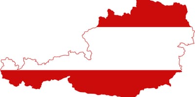 Austria harta flag