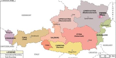 Harta austria politice 