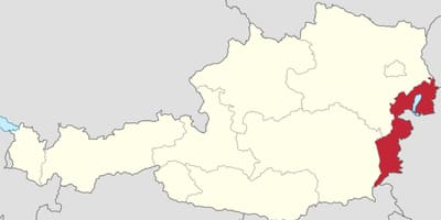 Harta burgenland, austria