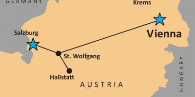 Harta hallstatt austria 