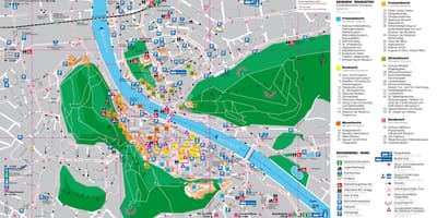 Harta harta turistică din salzburg, austria