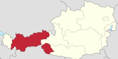 Austria tirol arată hartă