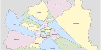 Harta viena austria district 