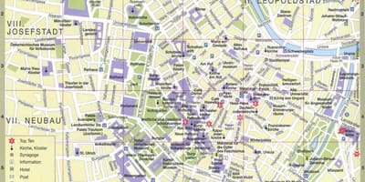 Harta viena, austria obiective turistice