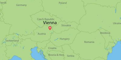 Viena, austria hartă a lumii